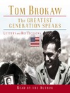 The Greatest Generation Speaks (MP3): Letters and Reflections